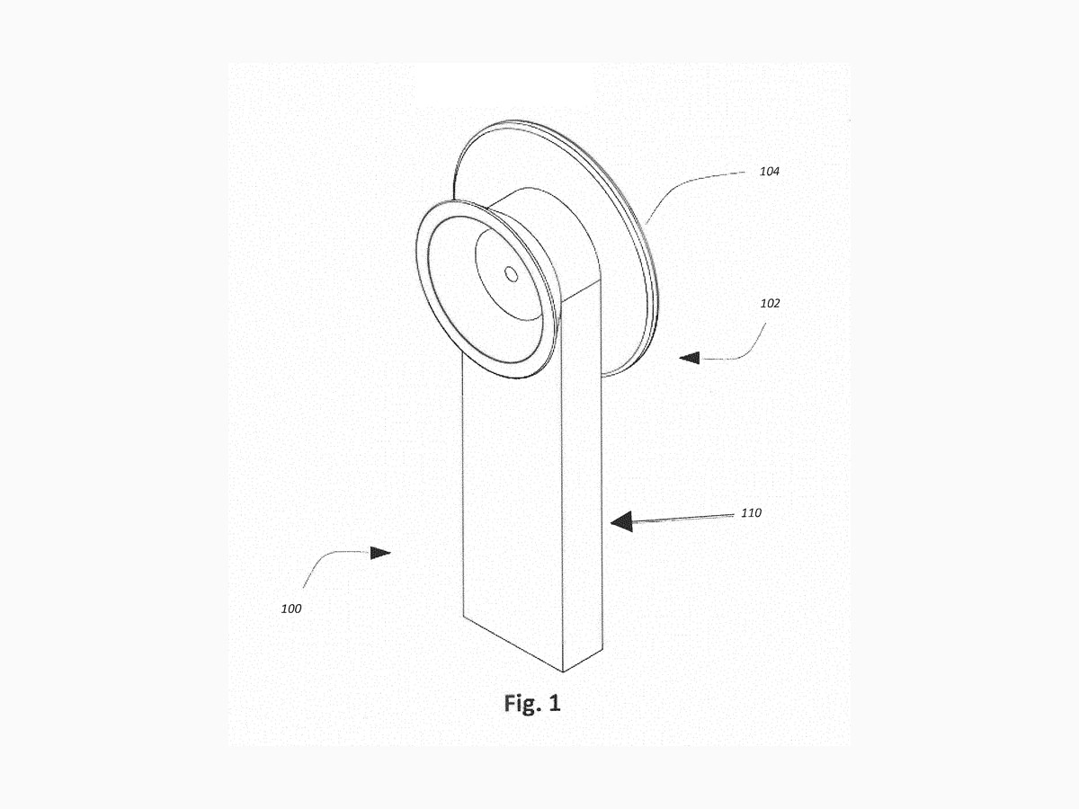 US patent drawing, US 9,973,847 B2